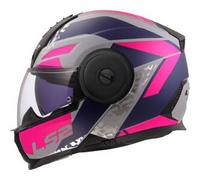 Casco Modulare LS2 FF902 Scope II Oxyd Grigio Blu Viola XXL