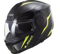 Casco modulare LS2 FF902 SCOPE SKID Nero Giallo fluo M