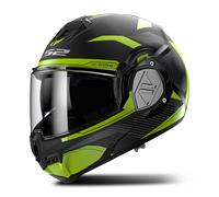 LS2, Casco Moto Modulare ADVANT REVO Black H-V Yellow, XXXL