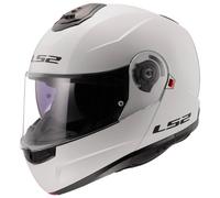 LS2, Casco Moto Modulare STROBE II Gloss White, XXL