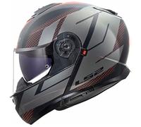 casco modulare ls2 ff908 strobe ii code - nero / grigio XS
