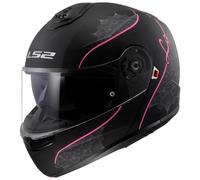 LS2, Casco Moto Modulare STROBE II LUX Matt Black Pink, L