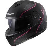 Casco Modulare Ls2 FF908 Strobe II Lux Nero Opaco Rosa M