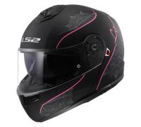 LS2, Casco Moto Modulare STROBE II LUX Matt Black Pink, L