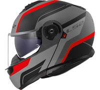 Casco Modulare Ls2 FF908 Strobe II Monza Nero grigio Rosso Opaco