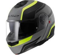 Casco Modulare Ls2 FF908 Strobe II Monza Nero Opaco H-V Giallo L
