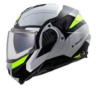 casco modulare ls2 ff910 advant ii triple - grigio / giallo XL