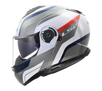 casco modulare LS2 Strobe II Monza Bianco Blu Rosso XS