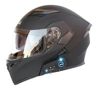 Casco Modulare Moto Supporto Bluetooth, Apertura Frontale, Dotato Visiera Parasole Doppio Strato Resistente Graffi, Conforme alla Certificazione ECE, Adatto Uomini Donne Adul A,X-Large