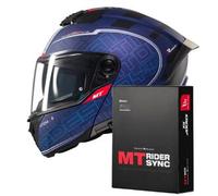 Casco Modulare Mt Helmets con Interfono Mt-Rider Fu404Sv tom 2 Sv Destiny Opaco