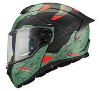 Casco Modulare Mt Helmets Fu404Sv Atom 2 C6 Sv Highlands Verde Nero Opaco XL