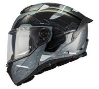 Casco Modulare Mt Helmets Fu404Sv Atom 2 Sv Highlands Grigio Nero Lucido L