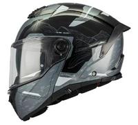 Casco Modulare Mt Helmets Fu404Sv Atom 2 Sv Highlands Grigio Nero Lucido M