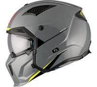 Casco Modulare Mt Helmets Tr902B Sv Streetfighter Sv S A22 Solid Lucido Grigio S