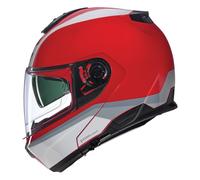 Casco Modulare Nolan N100-6 INCOGNITO 345 Rosso / Bianco / Argento
