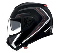 Nolan N100-6 Radiante 357, casco flip up M female Opaco Nero/Grigio Scuro/Argento/Rosso