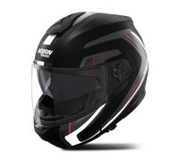 Casco Modulare Nolan N100-6 Radiante Nero/Silver/Rosso OpacoS Nero,Silver,Rosso Opaco