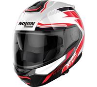 CASCO MODULARE NOLAN N100-6 SURVEYOR 23 WHITE BLACK RED TAGLIA XL