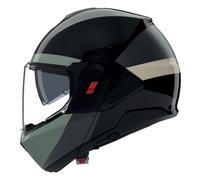 Casco Modulare Nolan N120-1 BLOCCO 358 Nero / Antracite / Verde grigio / Avorio Taglia:M