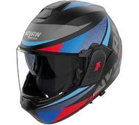 Casco Modulare Nolan N120-1 Duetto 370 Nero Antracite Blu Rosso Opaco XS