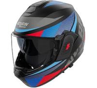 Casco Modulare Nolan N120-1 Duetto 370 Nero Antracite Blu Rosso Opaco XXL