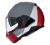 Casco Modulare Nolan N120-1 GRAFO 349 Grigio / Bianco / Rosso
