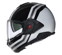 NOLAN NOLAN - Casco N120-1 Lineo Nero / Bianco / Silver XL