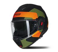 Nolan N120-1 Omocromo 345, casco modulare S male Opaco Nero/Oliva/Arancione