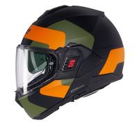 Nolan N120-1 Omocromo 345, casco modulare L male Opaco Nero/Oliva/Arancione