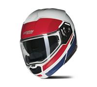Nolan Casco Modulare N90-3 Roboto 345 Flip-up Bianco/Rosso/Blu XL Uomo