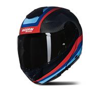 Casco Modulare Nolan X-1005 Carbon Blu/Rosso/Blu ChiaroL Blu,Rosso,Blu Chiaro