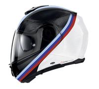 Casco Modulare Nolan X-1005 U.C. GEMINI 349 Carbonio / Bianco / Rosso / Blu Taglia:XL