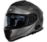 Casco Modulare Origine Logic BT Privilege Nero Bianco Titanio Opaco Con Interfono BL A2 Integrato XL