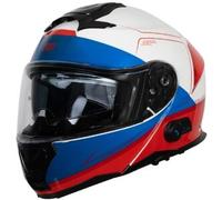 Casco Modulare Origine Logic BT Privilege Rosso Bianco Lucido Con Interfono BL A2 Integrato XL