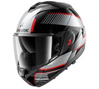 CASCO MODULARE OXO SIKTER BLACK CHROM SILVER | SHARK HELMETS | MotoCharlie