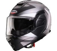 Casco Modulare Reversibile Caberg Trip Lunar Nero Grigio Bianco Opaco XL