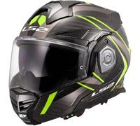 LS2, Casco Moto Modulare ADVANT X CARBON FUTURE II Gloss H-V Yellow, XXL