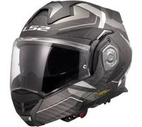 Casco Modulare Reversibile Carbonio Ls2 FF901 Advant X C HORIZON Silver Grigio XXL