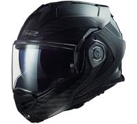 LS2 FF901 Advant X Carbon Solid, casco modulare XXL male Nero