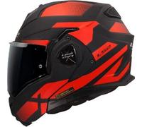 Casco Modulare Reversibile FF901 Ls2 Advant X Nova Nero Rosso Opaco 3XL