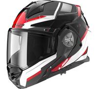 Casco Modulare Reversibile FF901 Ls2 Advant X Spectrum Nero Bianco Rosso S