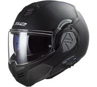 Casco Modulare Reversibile FF906 Ls2 Advant Solid Nero Opaco Con Interfono Cardo 4X Integrato M