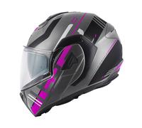 Casco Modulare Reversibile Givi X.30 Pulsar Titanio Nero Rosa Opaco