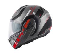 Casco Modulare Reversibile Givi X.30 Pulsar Titanio Nero Rosso Opaco