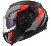 Casco Modulare Reversibile Ls2 FF910 Advant II Glide Grigio Rosso Opaco XXL