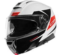 Casco Modulare Schuberth C5 ECE Eclipse Bianco Rosso Nero XXL