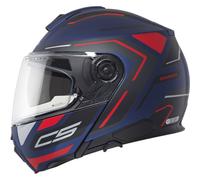 Schuberth C5 Omega Casco, rosso-blu, taglia XL per maschi