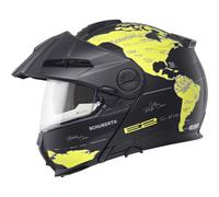 Schuberth E2 Atlas Casco apribile Adventure, nero/giallo, Taglia M (57)