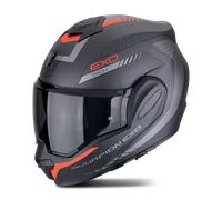 Scorpion casco modulare Exo-Tech Evo Carbon Cosy - Nero Opaco Rosso S
