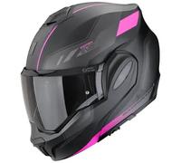 casco modulare scorpion exo-tech evo socius - nero opaco / rosa M